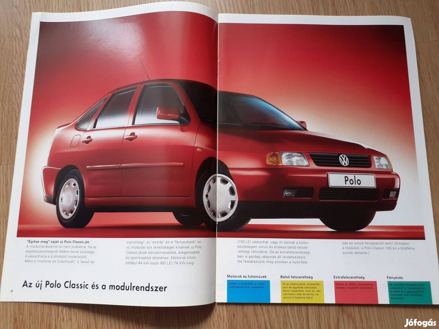 Volkswagen Polo Classic prospektus - 1995, magyar nyelvű