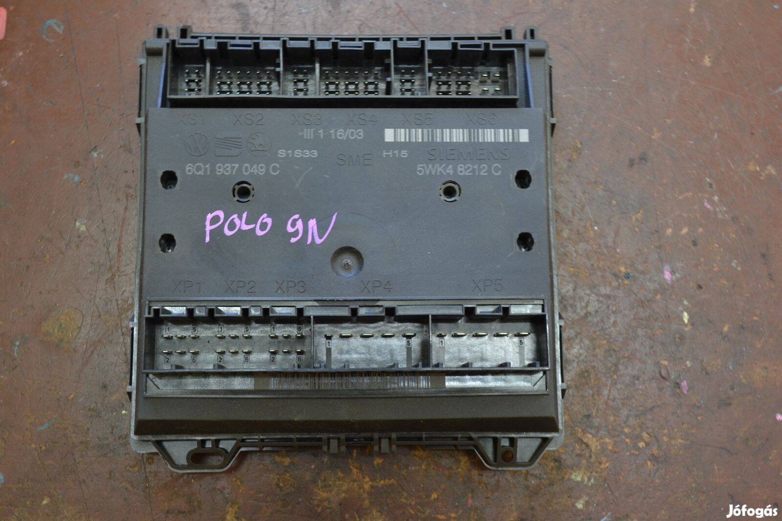 Volkswagen Polo IV 9N komfort modul, elektronika 6Q1937049C, 5WK48212C