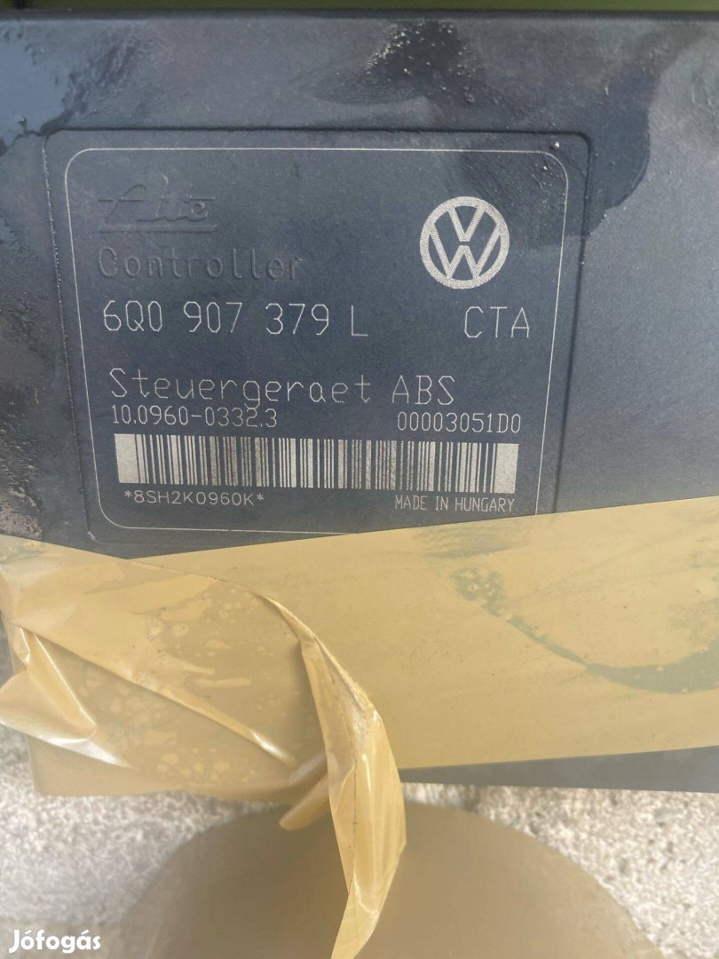 Volkswagen Polo IV abs kocka 6Q0 907 379 L beszerelési garancia