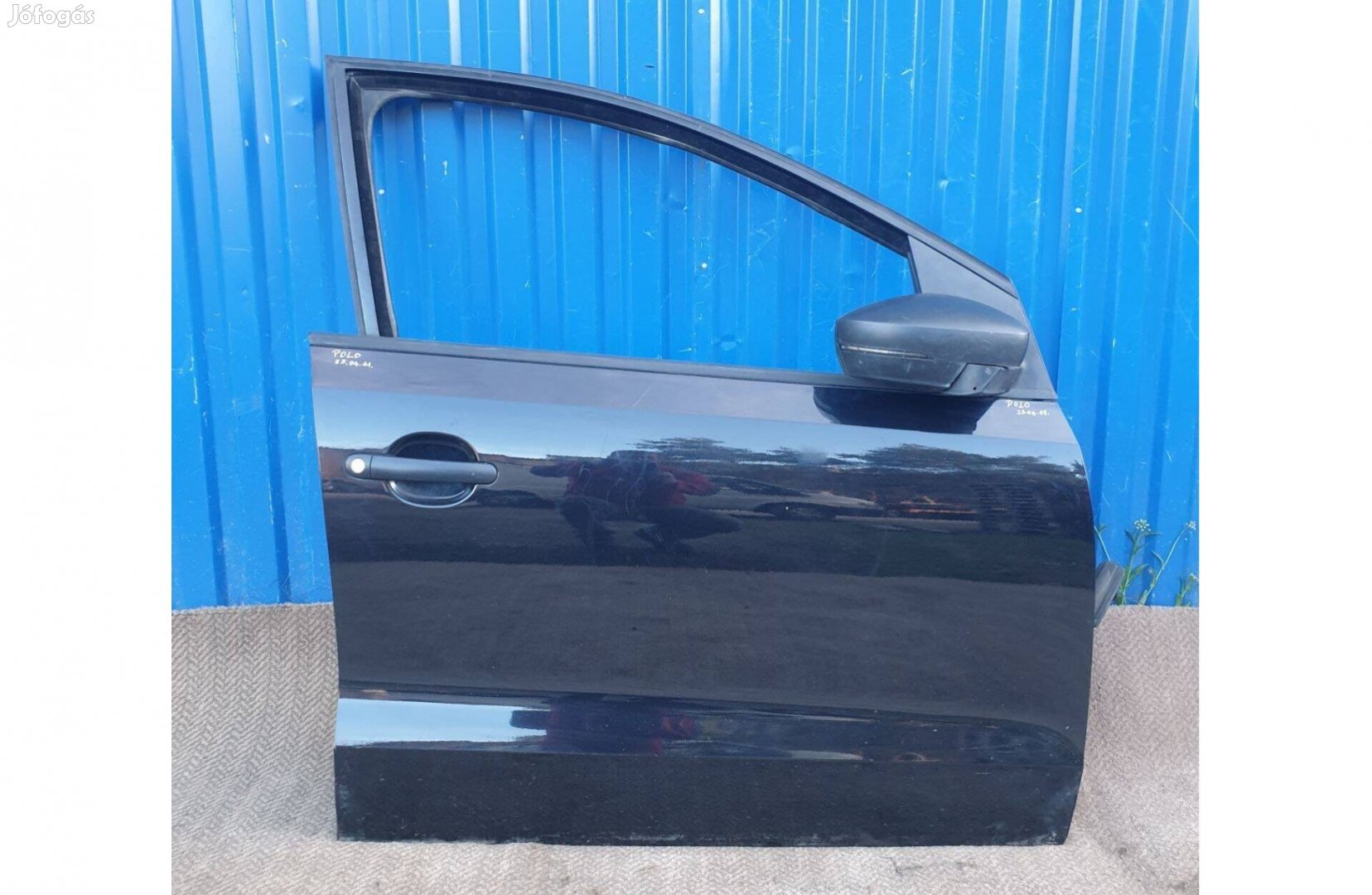 Volkswagen Polo V 5 6R 6C 2008- jobb első ajtó fekete sérülésmentes