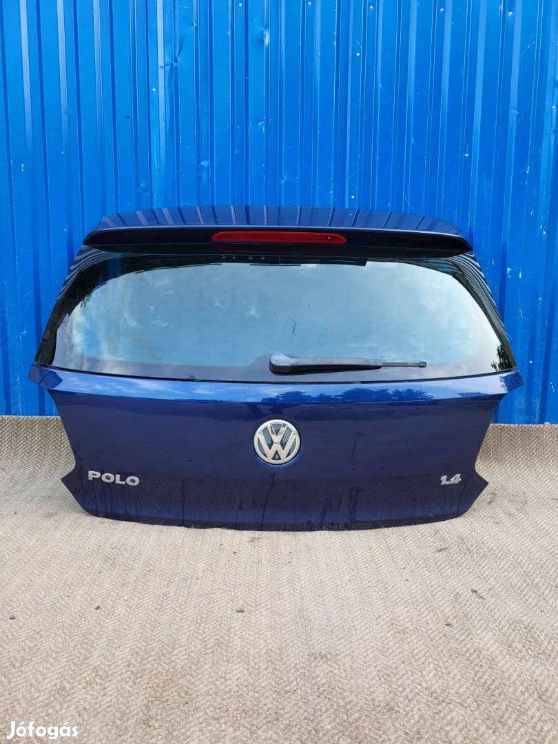 Volkswagen Polo V 5 6R 6C komplett csomagtér ajtó kék sérülésmentes