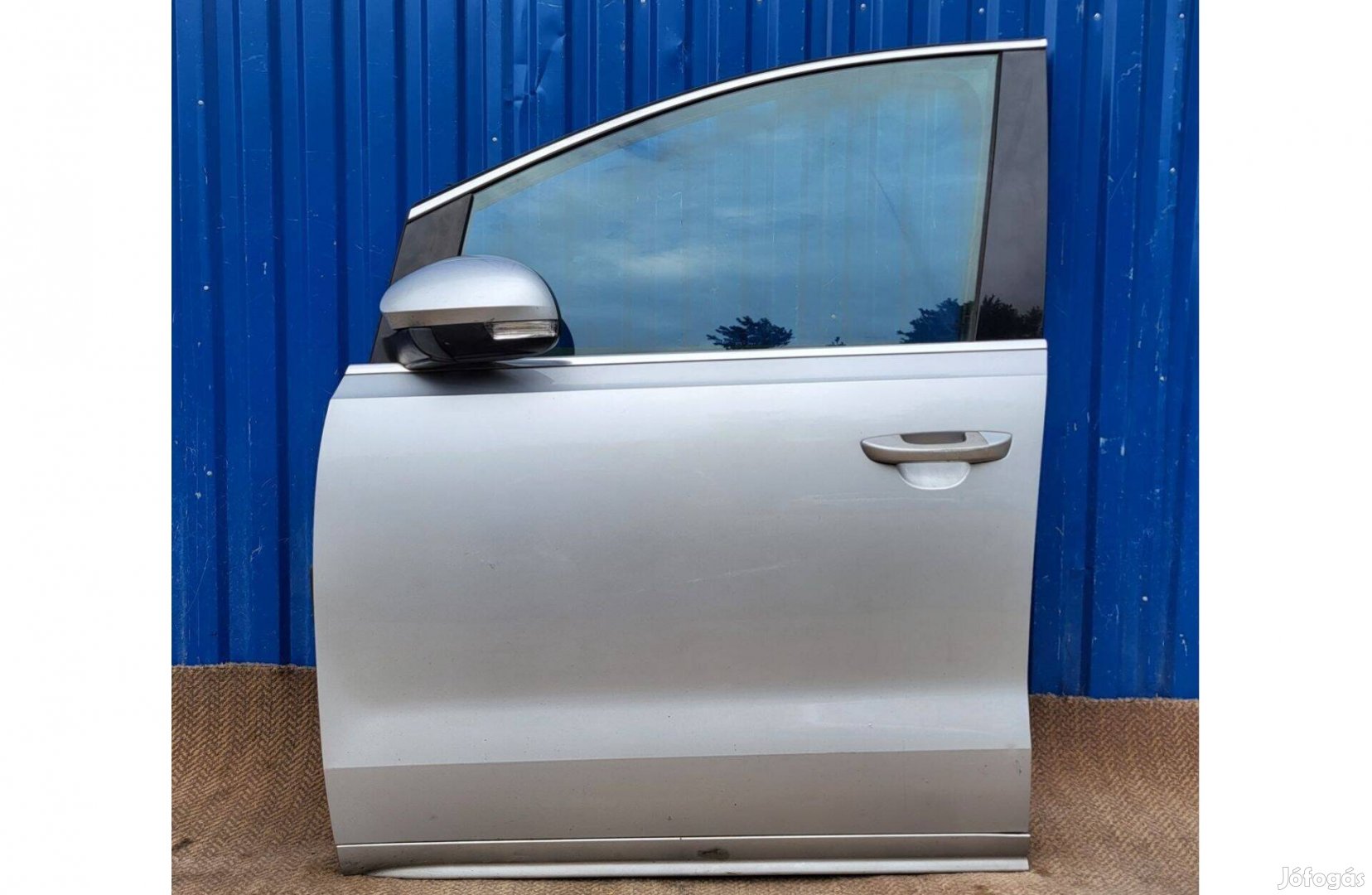 Volkswagen Sharan 7N 2010- bal első ajtó ezüst