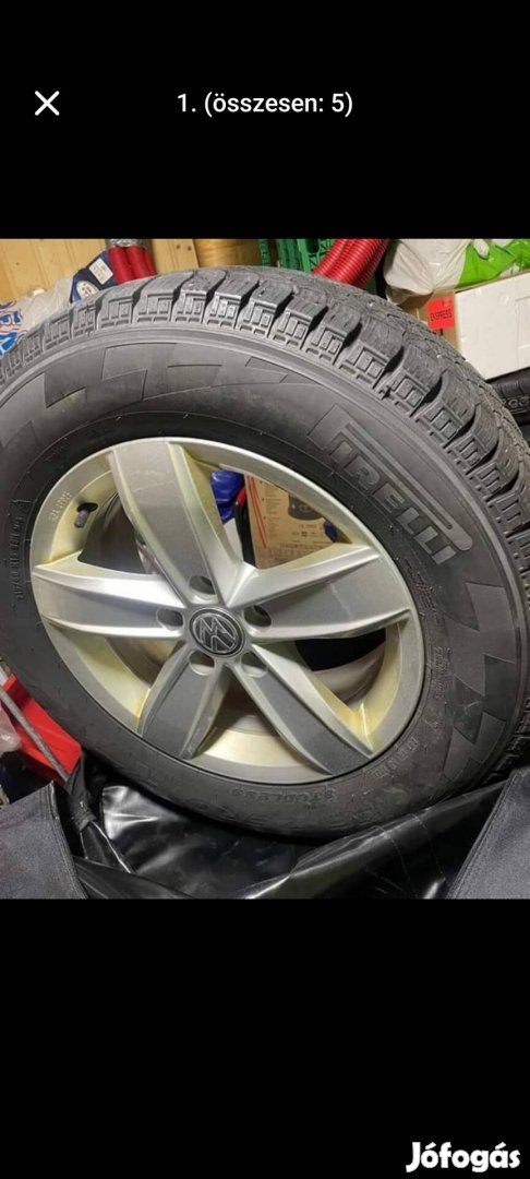 Volkswagen Sharan passat touran gyári alufelni garnitúra 16" os téli 