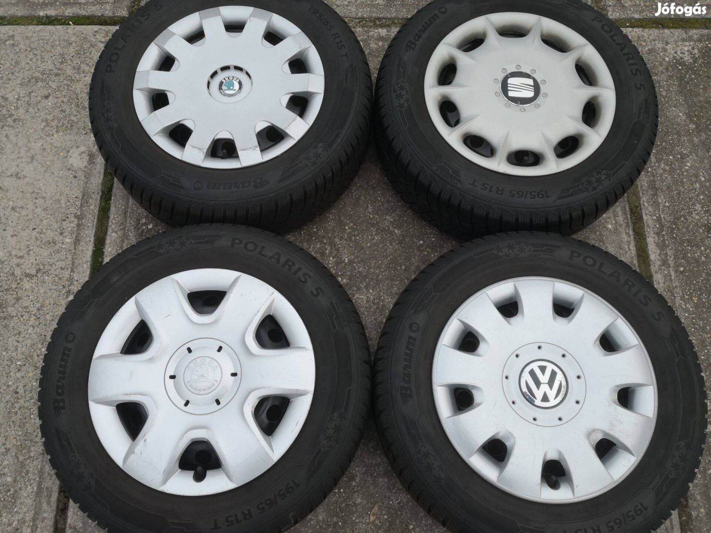 Volkswagen Skoda Seat 15-ös télikerék 5x100-as lyukosztású