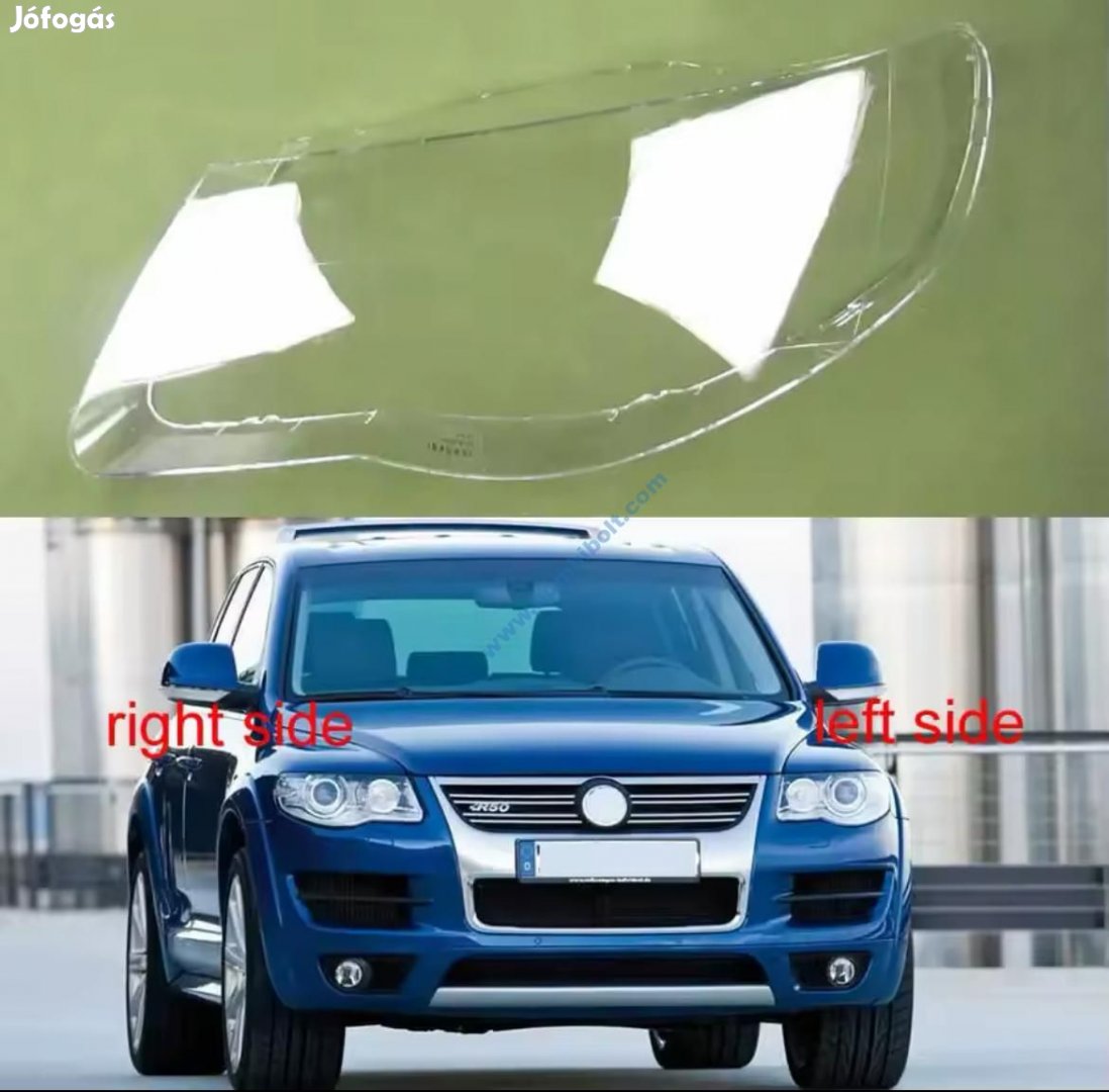 Volkswagen Touareg fényszóró búra, lámpabúra 2008-2011