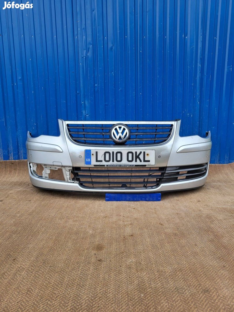Volkswagen Touran 2008 gyári 1T0807221D 6 radaros első lökhárító ezüst
