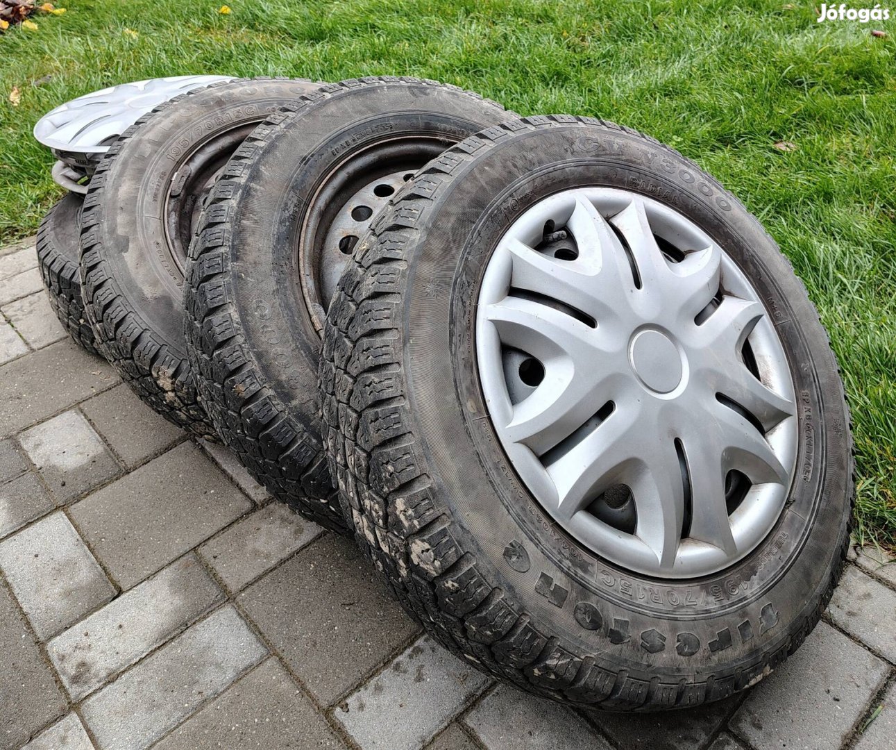 Volkswagen Transporter T4 acélfelni szett téligumikkal