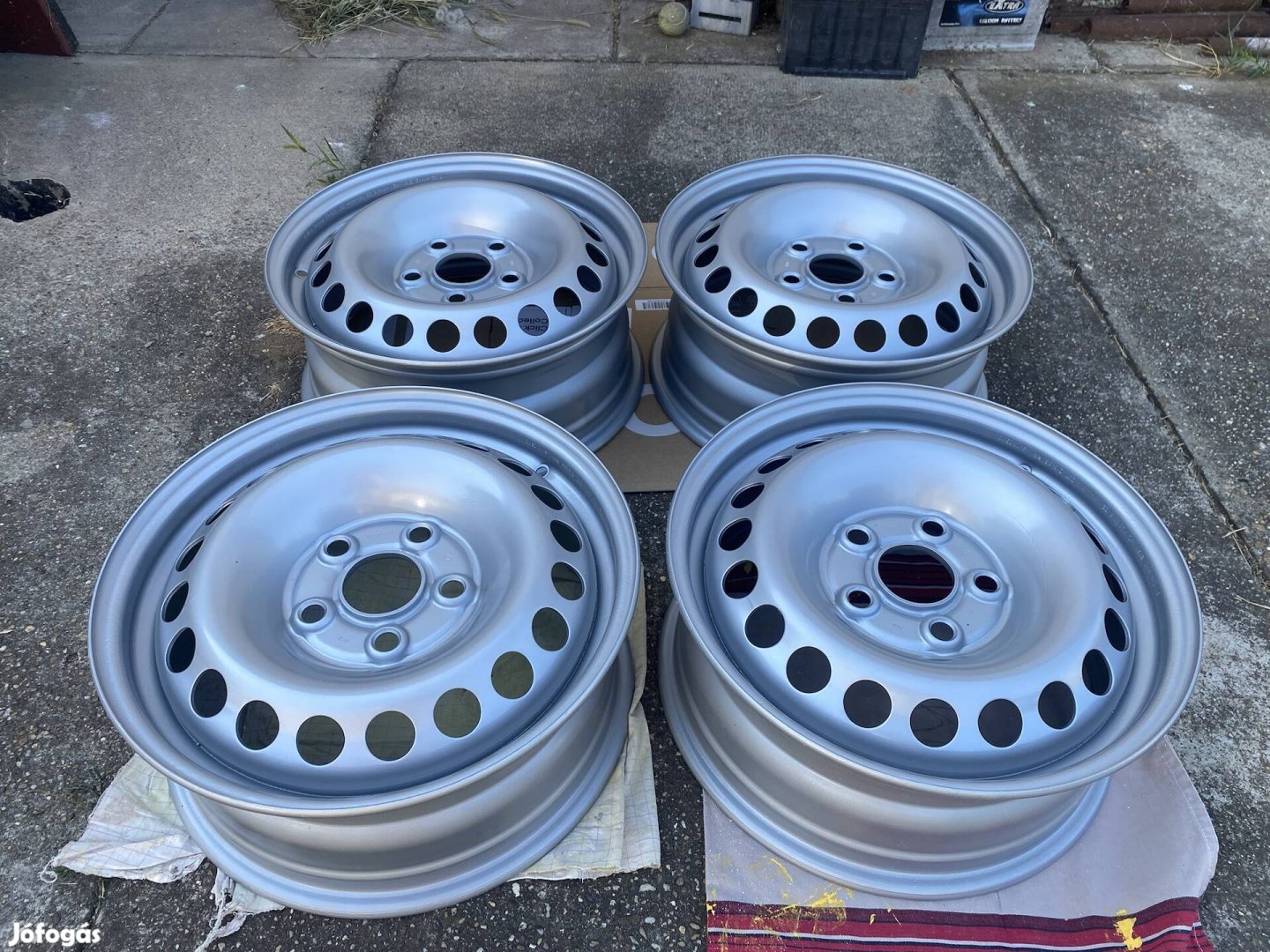 Volkswagen Transporter T5 gyári lemezfelni szett 16" 5x120 ET55