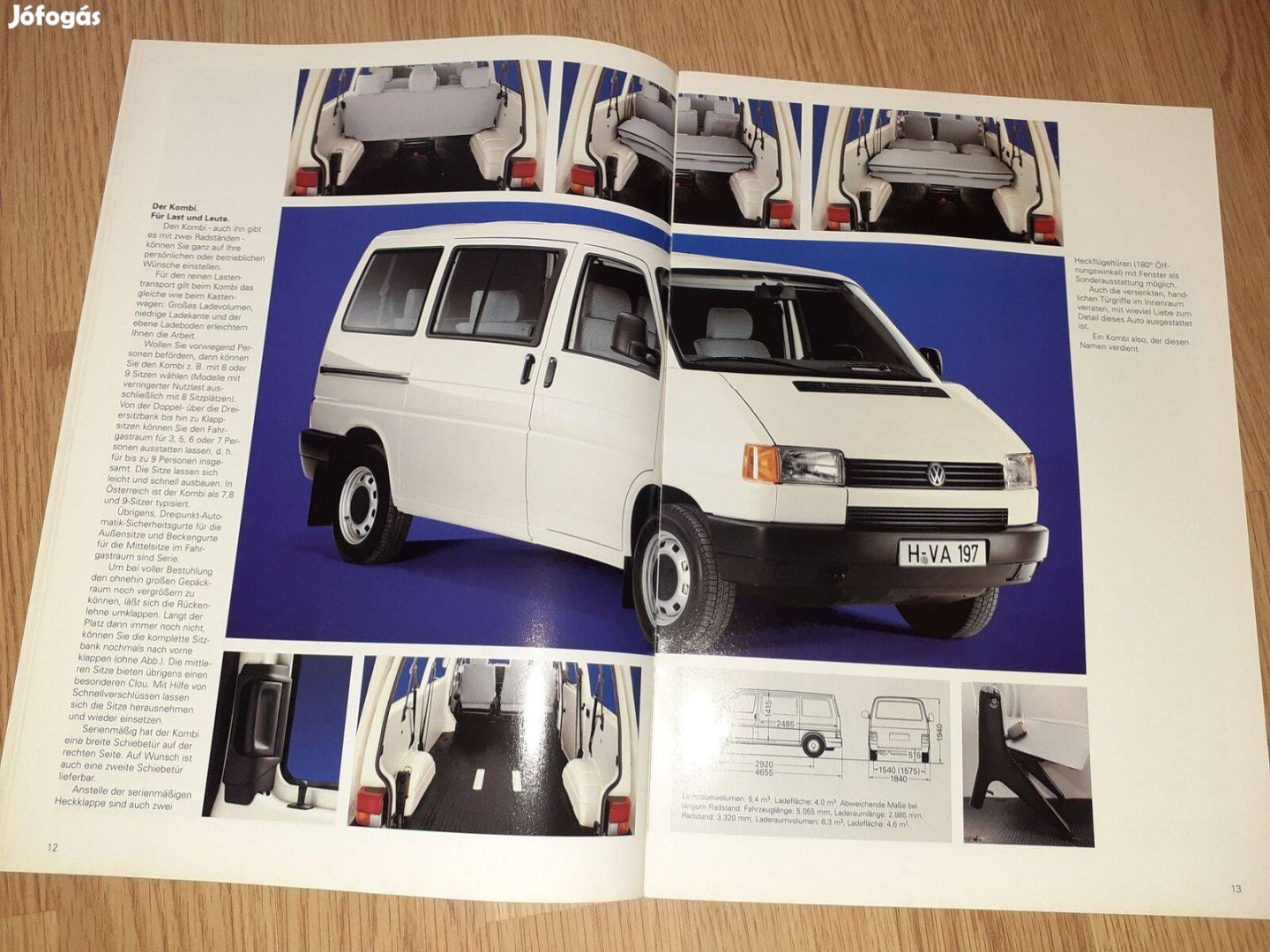 Volkswagen Transporter prospektus - 1993, német nyelvű