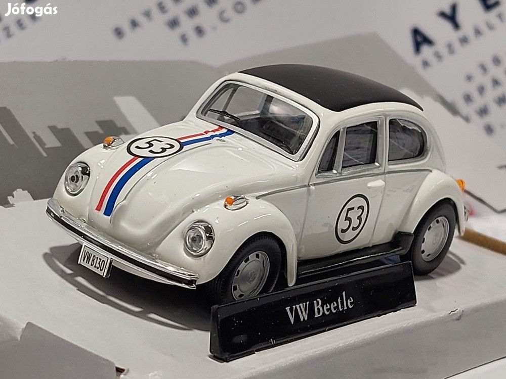 Volkswagen VW Beetle Bogár #53 Herbie - Cararama - 1:43