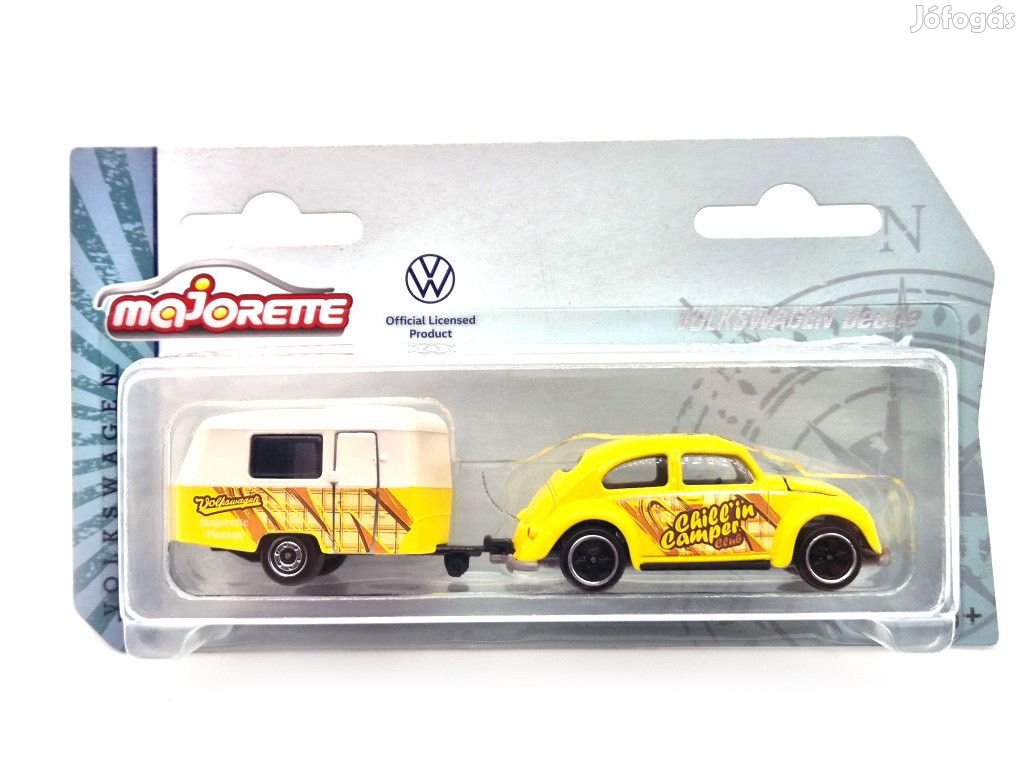 Volkswagen VW Beetle Bogár lakókocsival lakókocsi (1951) -  Majorette