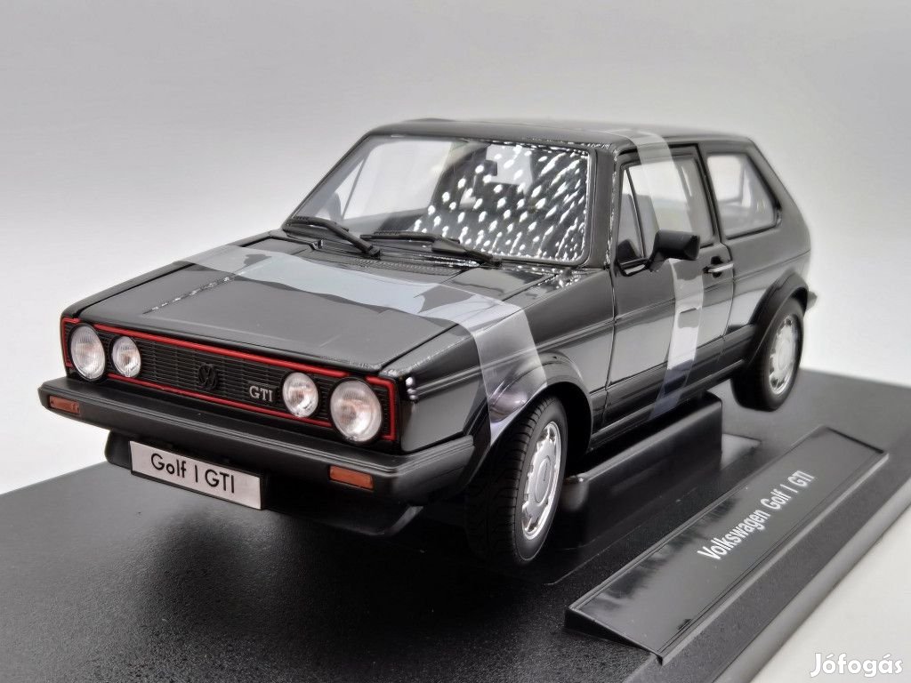 Volkswagen VW Golf Gti - fekete -  Welly - 1:18