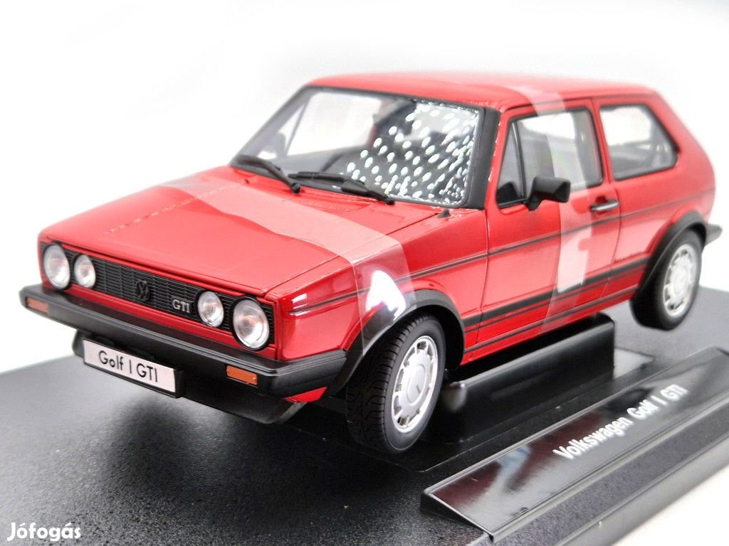 Volkswagen VW Golf Gti - piros -  Welly - 1:18