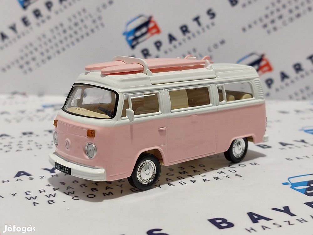 Volkswagen VW T2 transporter (1962) - Norev - 1:43 - rózsaszín