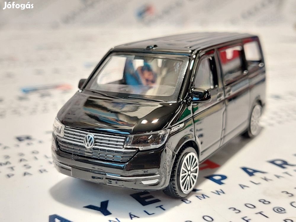 Volkswagen VW T6  T6.1 Transporter (2020) - fekete  -  Bburago - 1:43