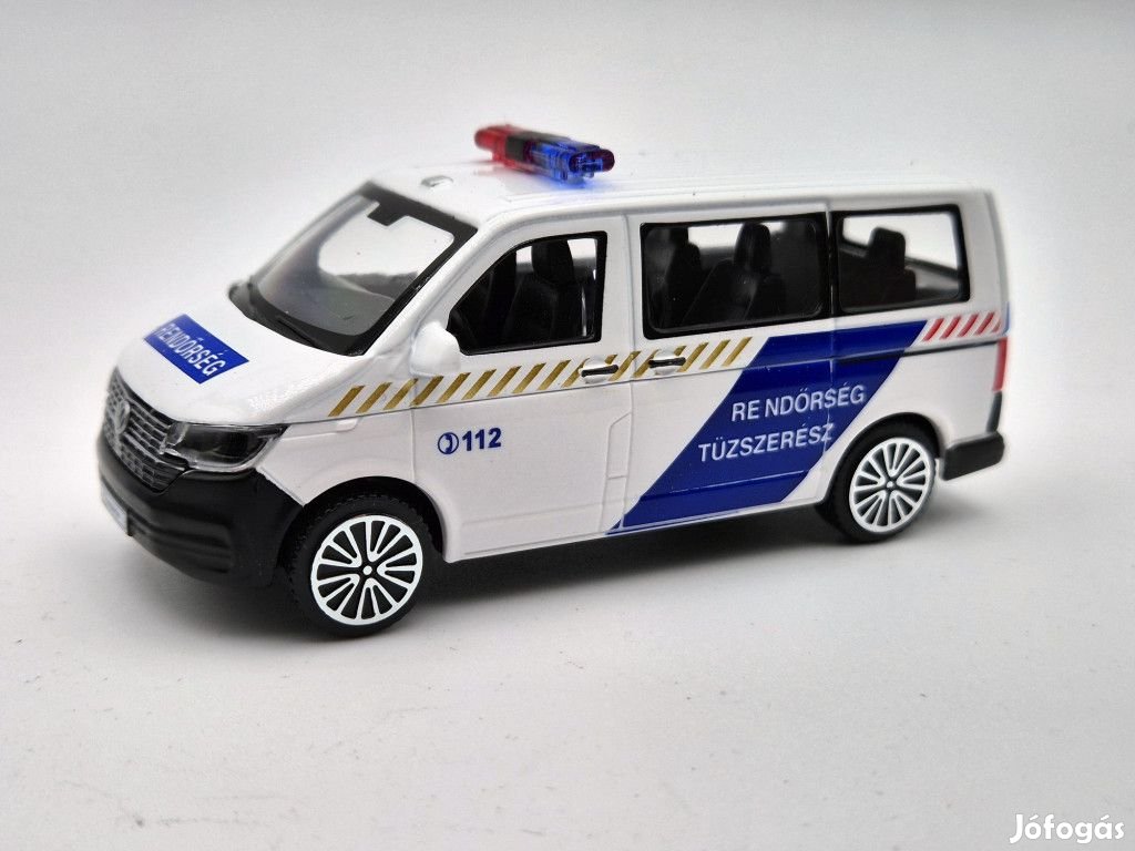 Volkswagen VW T6 rendőrség - tűzszerész -  Bburago - 1:43