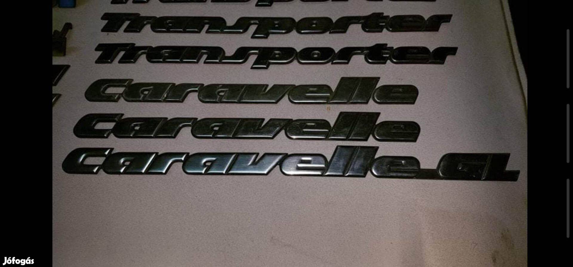 Volkswagen VW Transporter T4 Caravelle TDI feliratok, emblémák