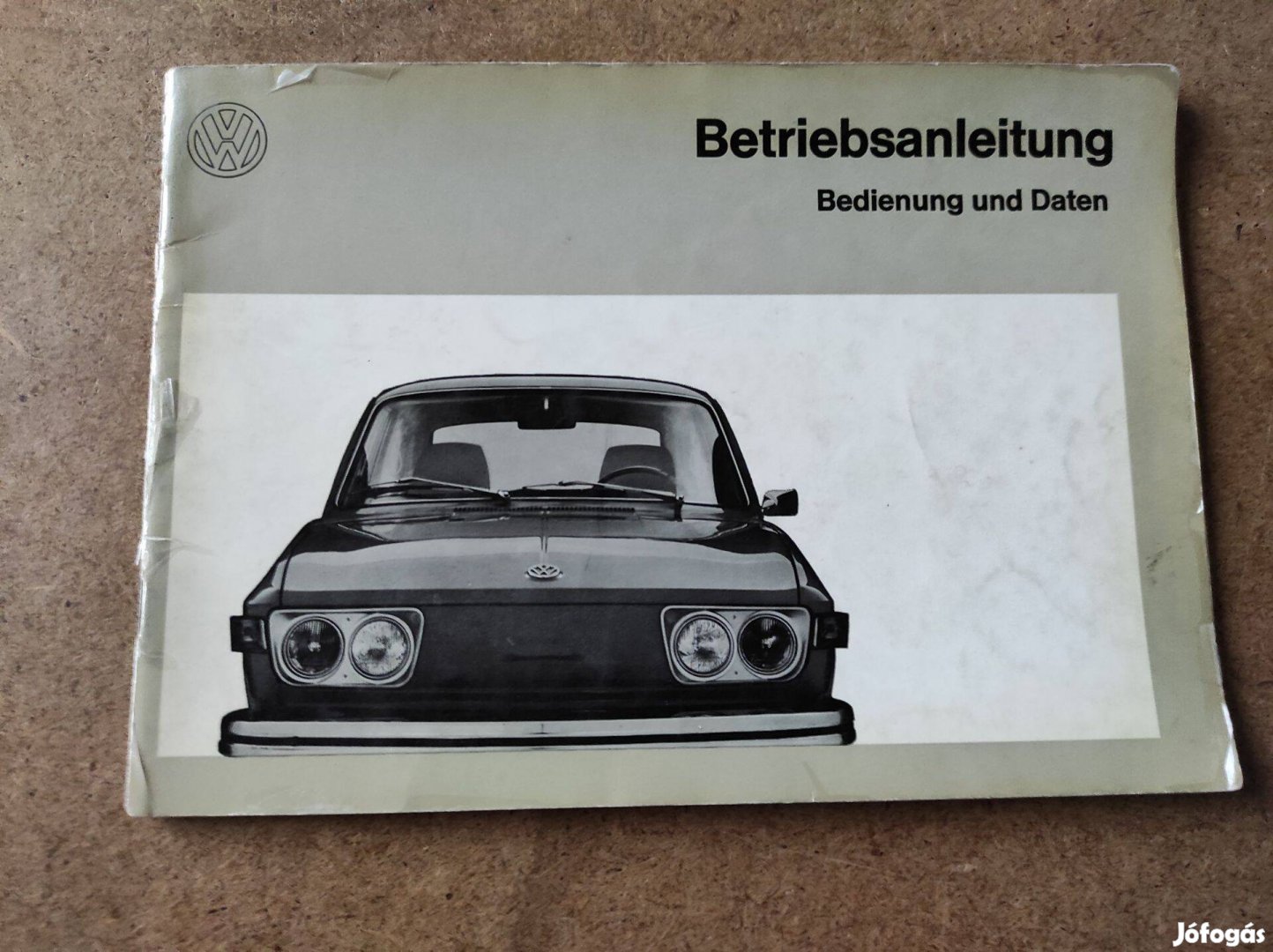 Volkswagen Vw. 412 E kezelési üzemeltetési utasítás 1972