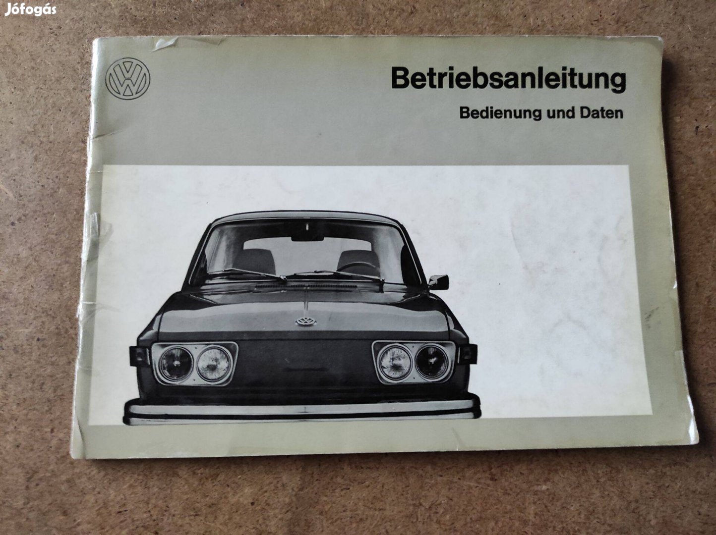 Volkswagen Vw. 412 E kezelési üzemeltetési utasítás