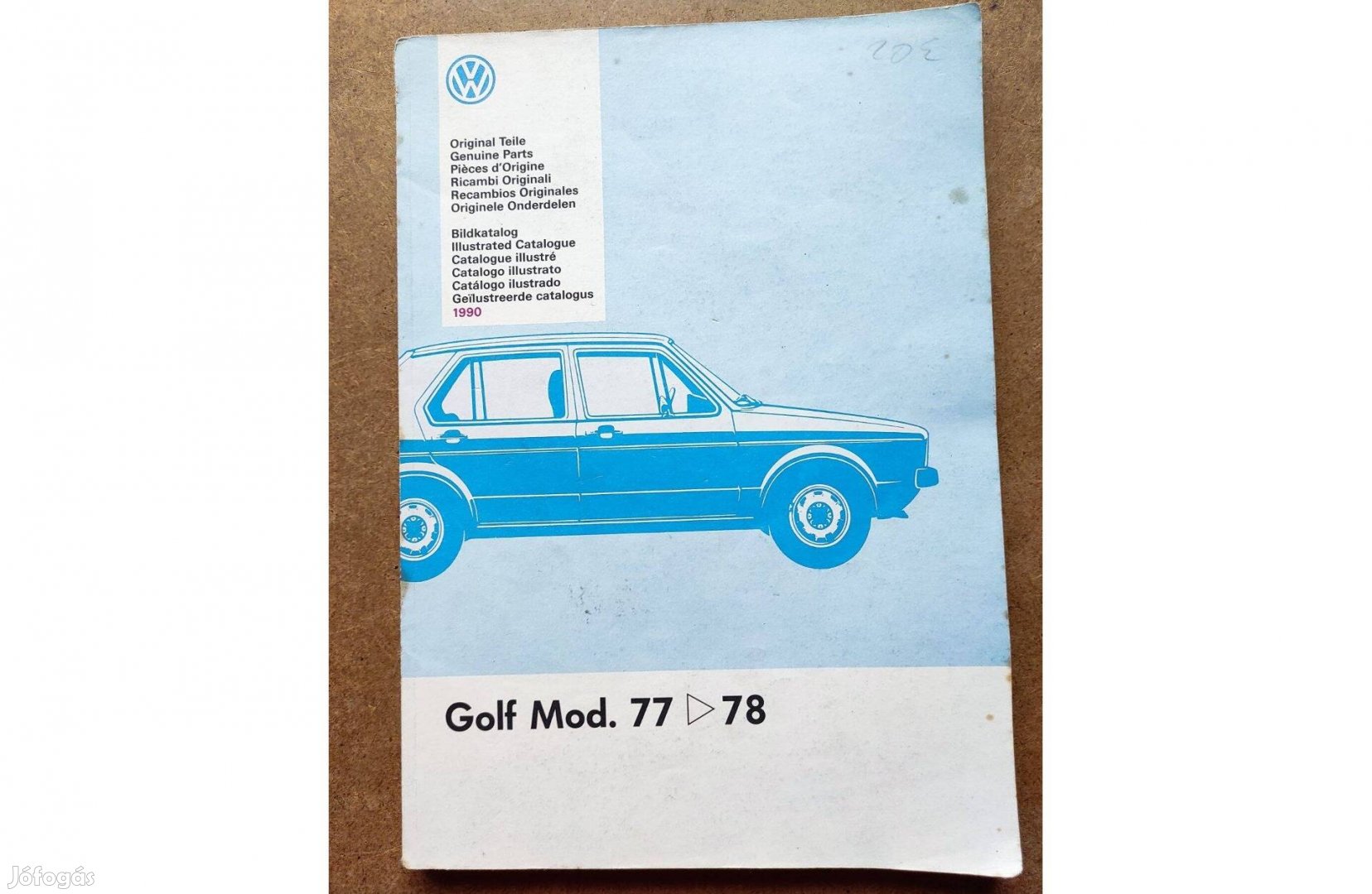 Volkswagen Vw. Golf 1 alkatrészkatalógus