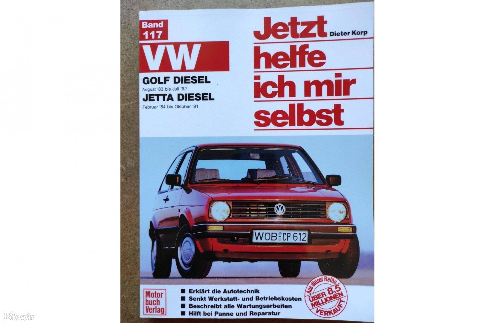 Volkswagen Vw. Golf 2. Jetta Dízel javítási karbantartási könyv