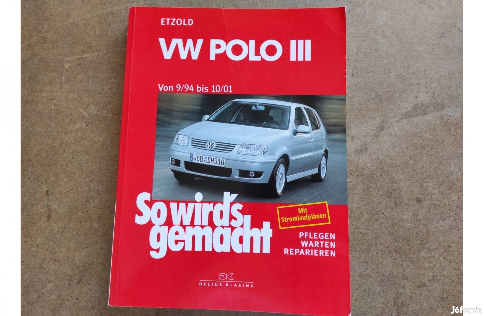 Volkswagen Vw, Polo III. javítási karbantartási könyv