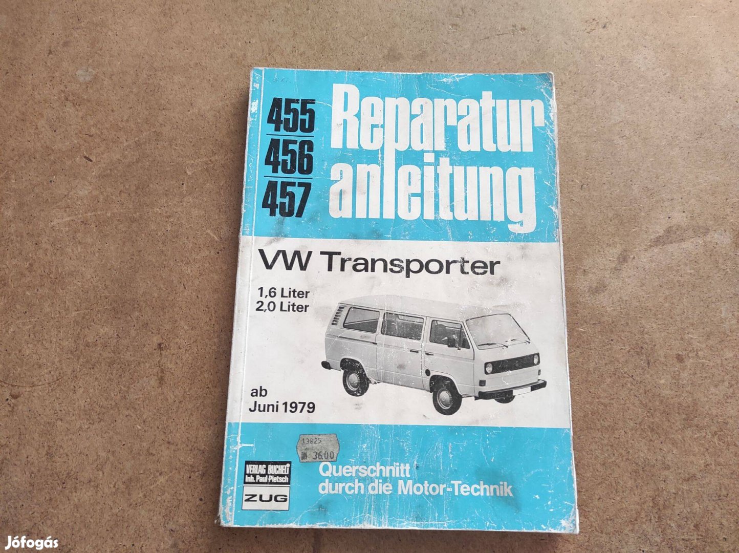 Volkswagen Vw. transporter 1,6 és 2,0 javítási karbantartási. 1979