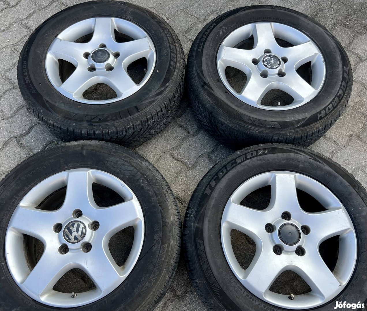 Volkswagen alufelni 17" 5x130 Continental 6mm Q7 cayenne Touareg 17"