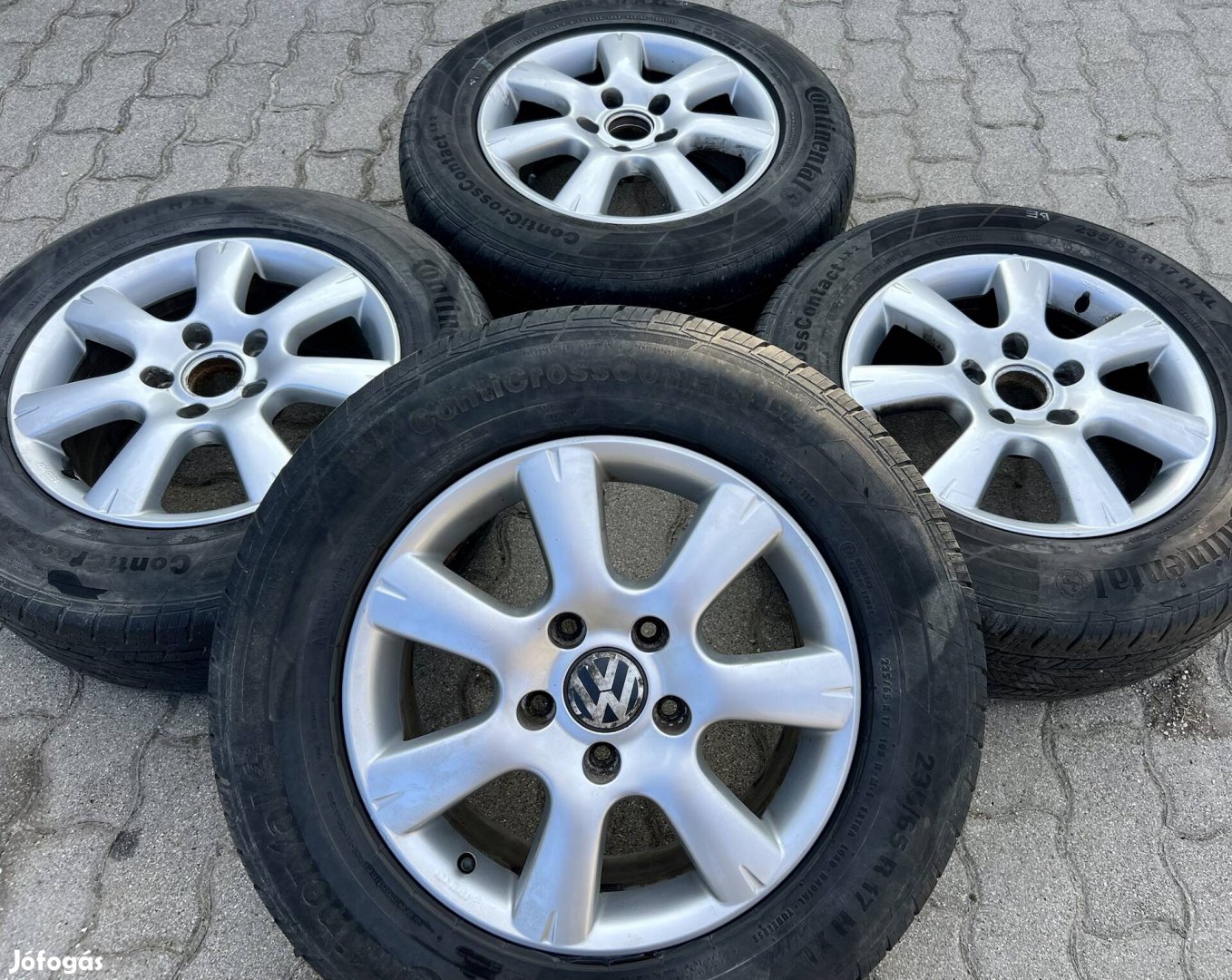 Volkswagen alufelni 17" 5x130 Continental 6mm Q7 cayenne Touareg 17"