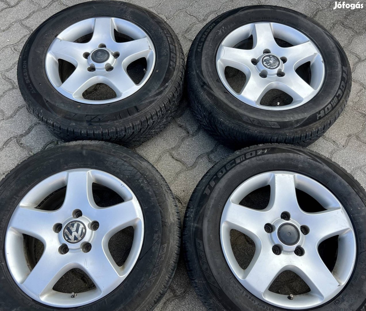 Volkswagen alufelni 17" 5x130 Continental 6mm Q7 cayenne Touareg 17"