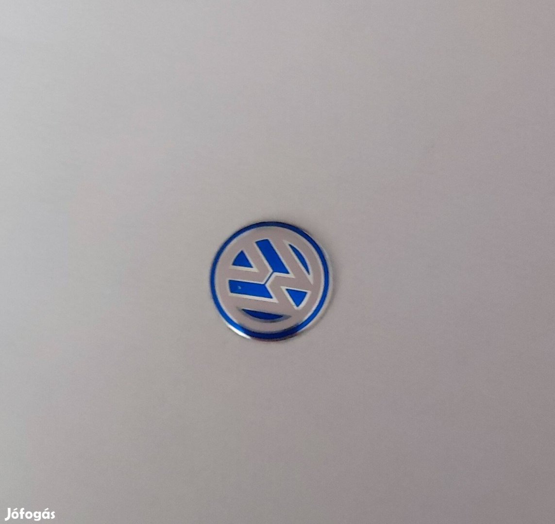 Volkswagen autó kulcs távirányító embléma kék 14 mm-es