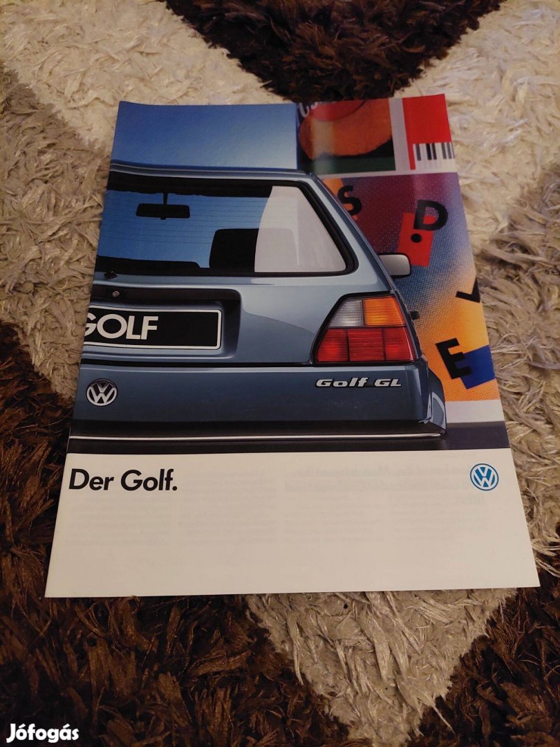 Volkswagen golf 2 prospektus katalógus