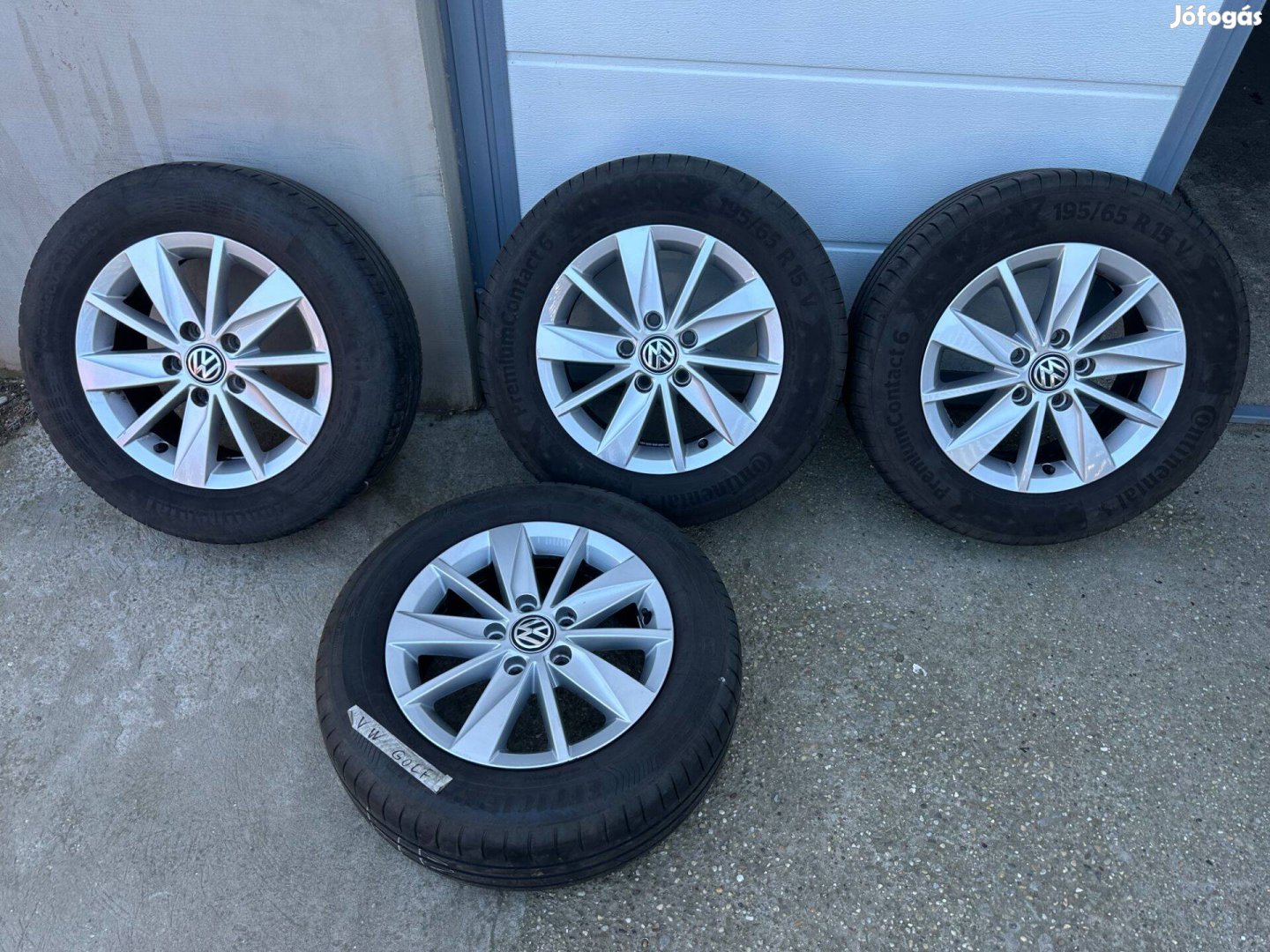 Volkswagen golf -hoz gyári 15ös alufelni garnitúra eladó