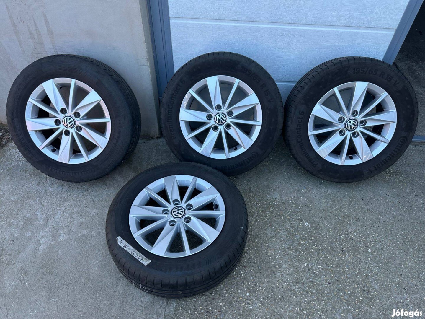 Volkswagen golf -hoz gyári 15ös alufelni szett eladó