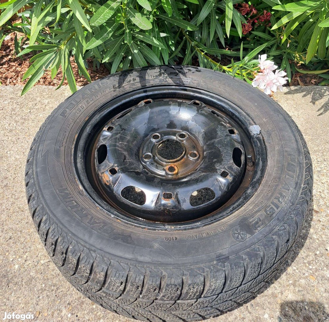 Volkswagen polo gumírozott acélfelni