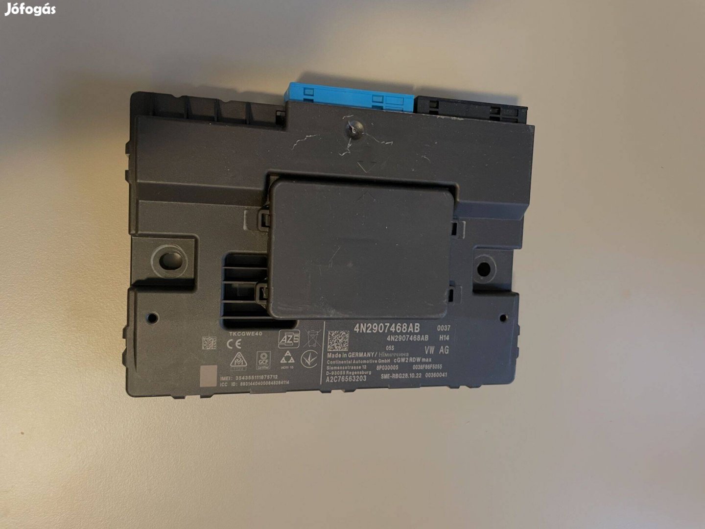 Volkswagen vezérlő modul (gateway control module) 4N2907468AB