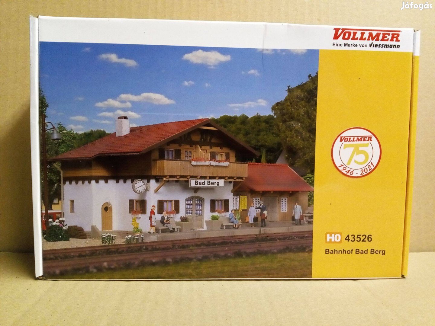 Vollmer 43526 Bad Berg vasútállomás épület építőkészlet H0
