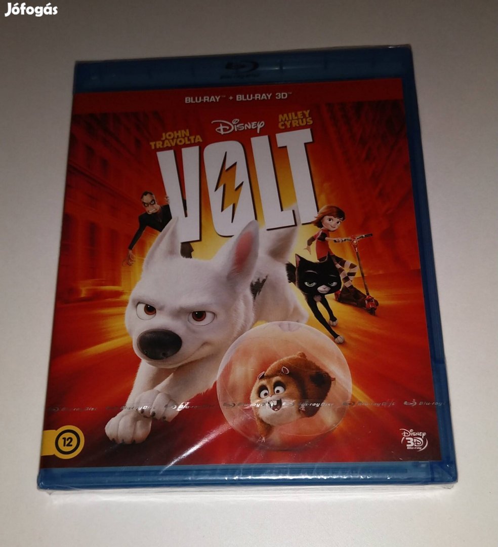 Volt 3D+2D Animációs Blu-ray Film - Szinkronos! - csere is!