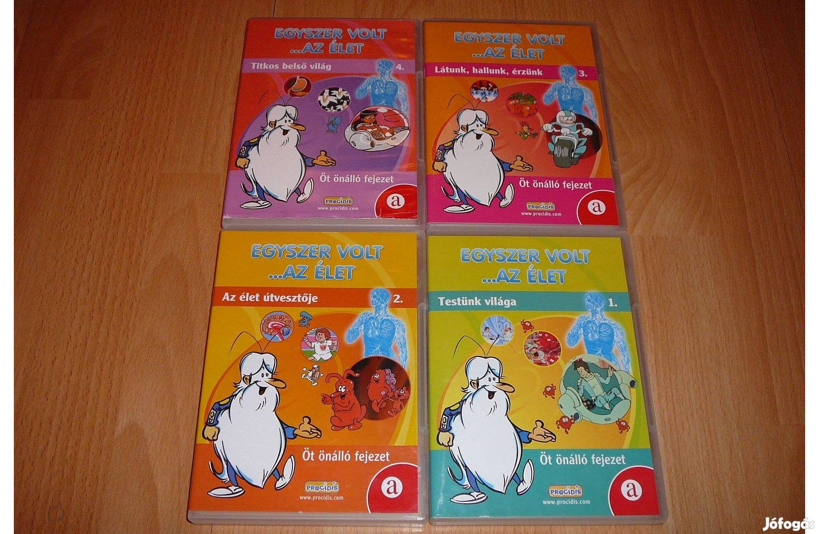 Volt egyszer az élet., DVD ismeretterjesztő rajzfilm 1.-4.