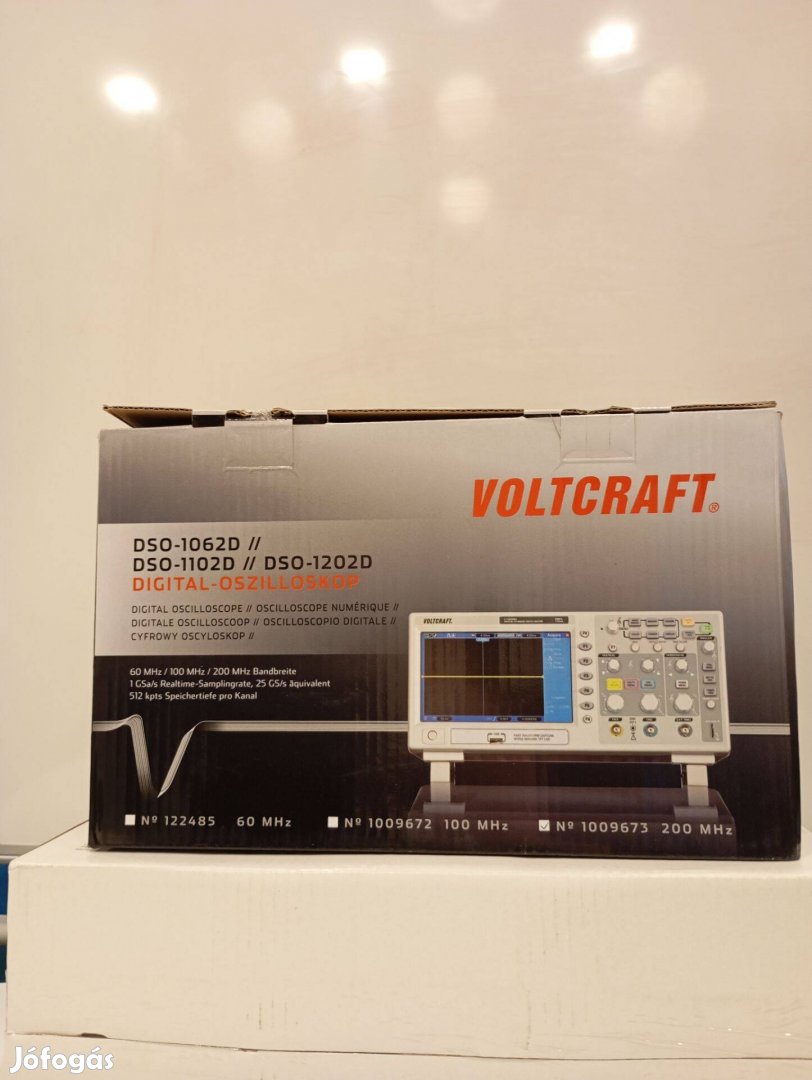 Voltcraft DSO-1202D digitális oszcilláló, oszcilloszkóp