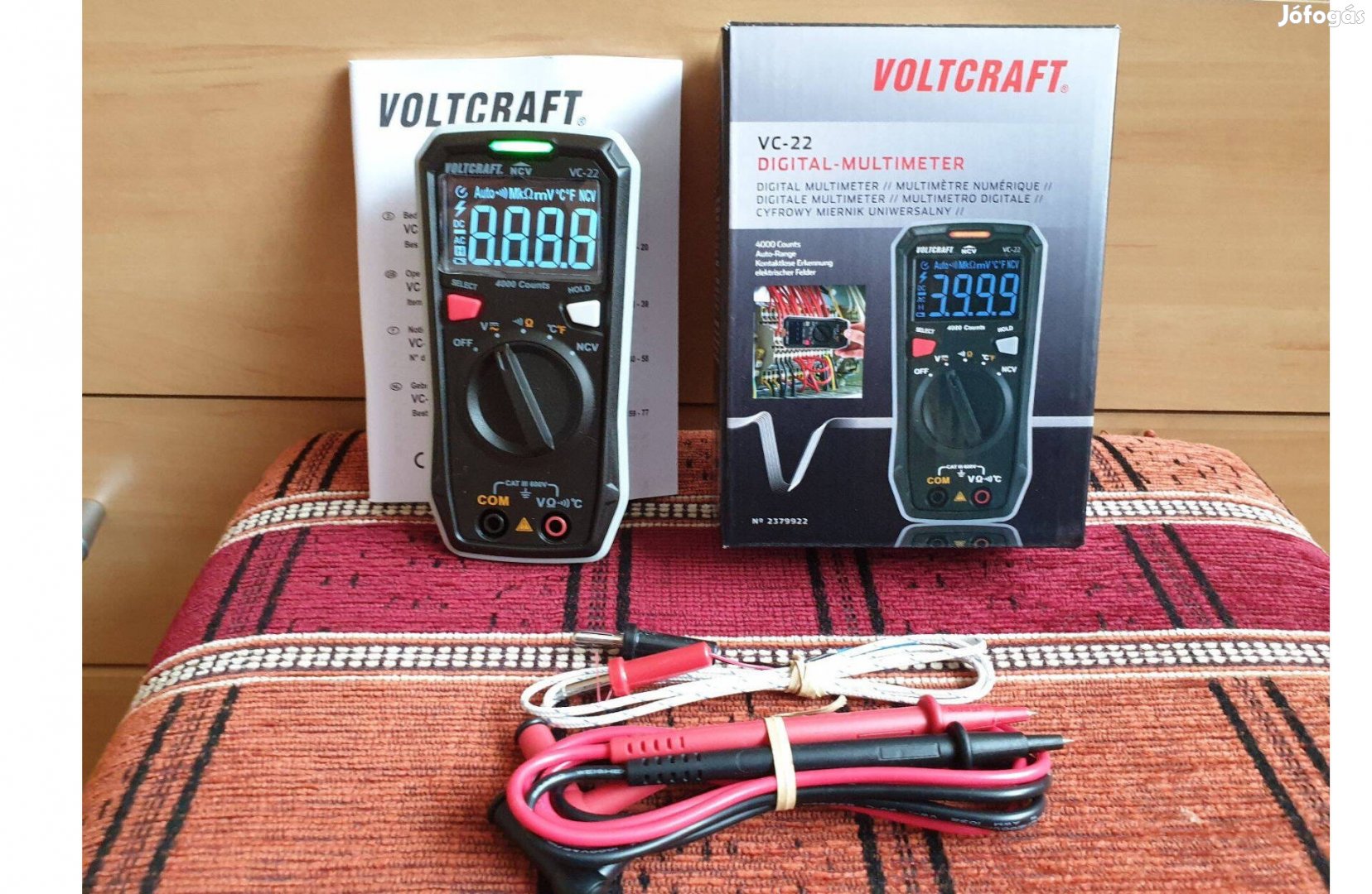 Voltcraft VC-22 CAT-III 600V multiméter Új