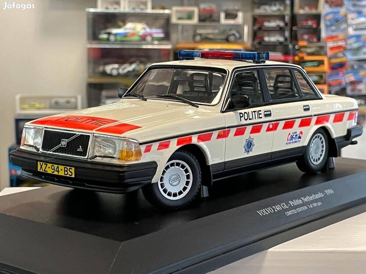 Volvo 240 GL Politie Netherlands 1986 1:18 Minichamps Limited Ed. 300!