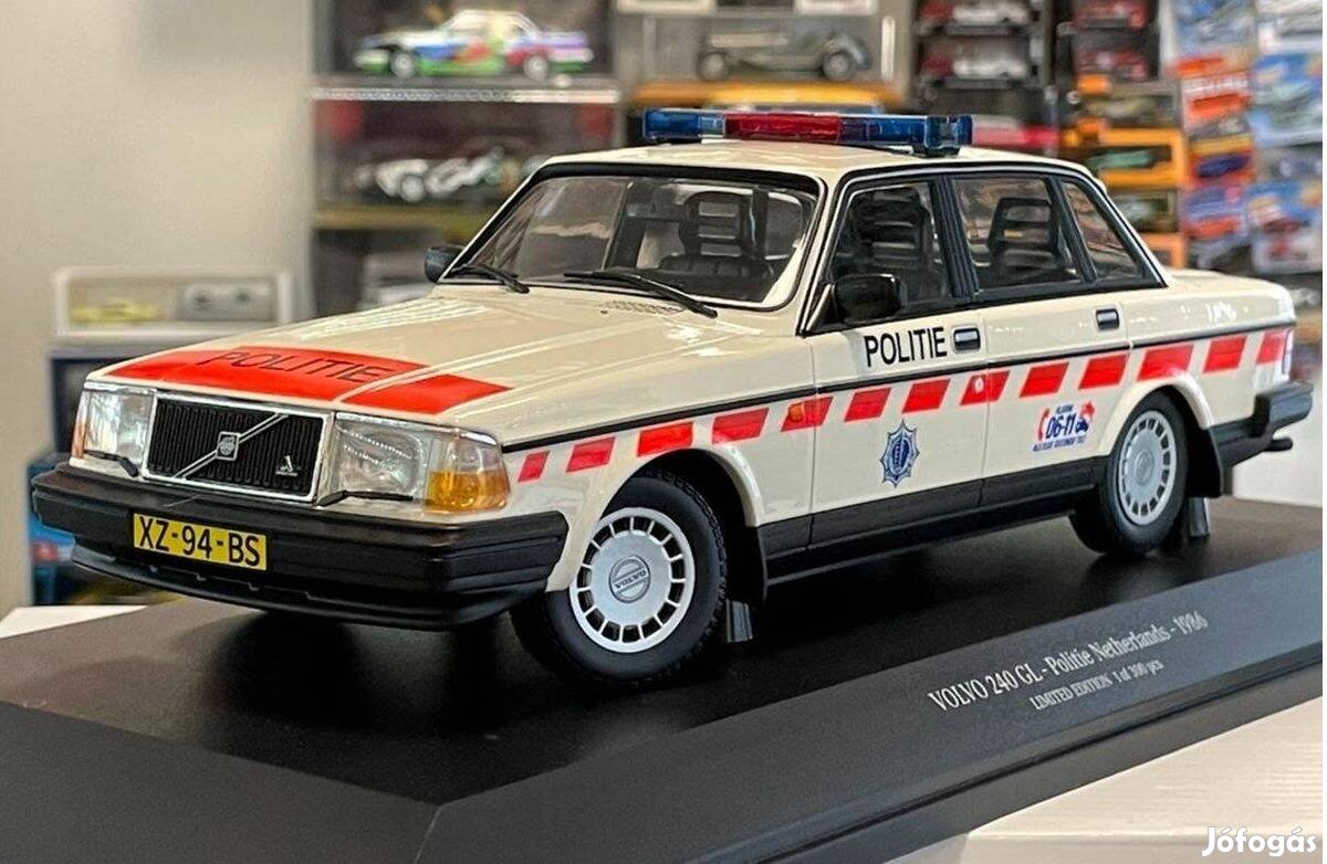 Volvo 240 GL Politie Netherlands 1986 1:18 Minichamps Limited Ed. 300!