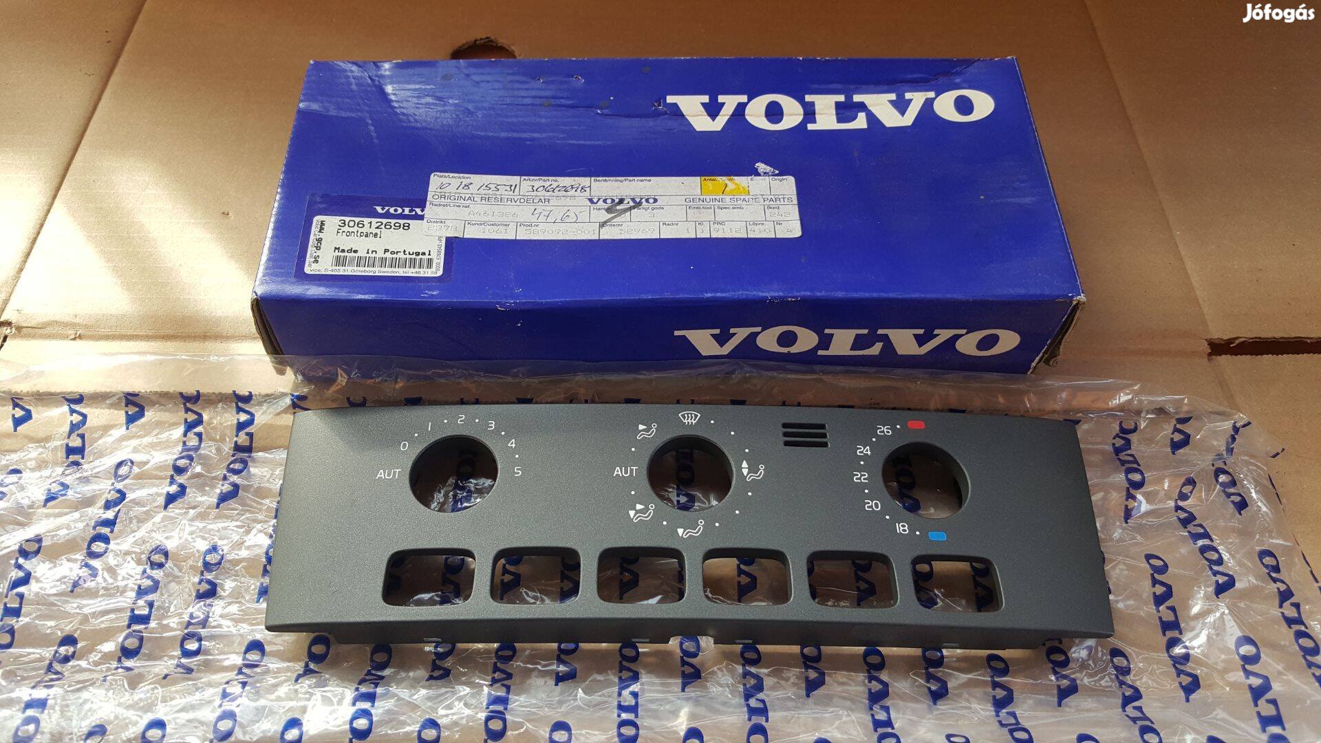 Volvo 30612698 S40 V40 fűtésvezérlőelőlap