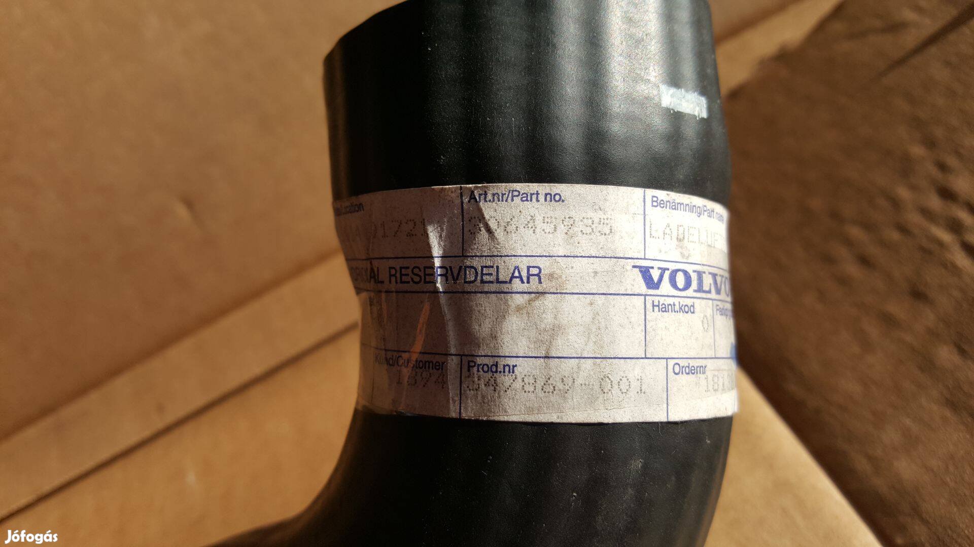 Volvo 30645935 XC90 D5 intercoolercső