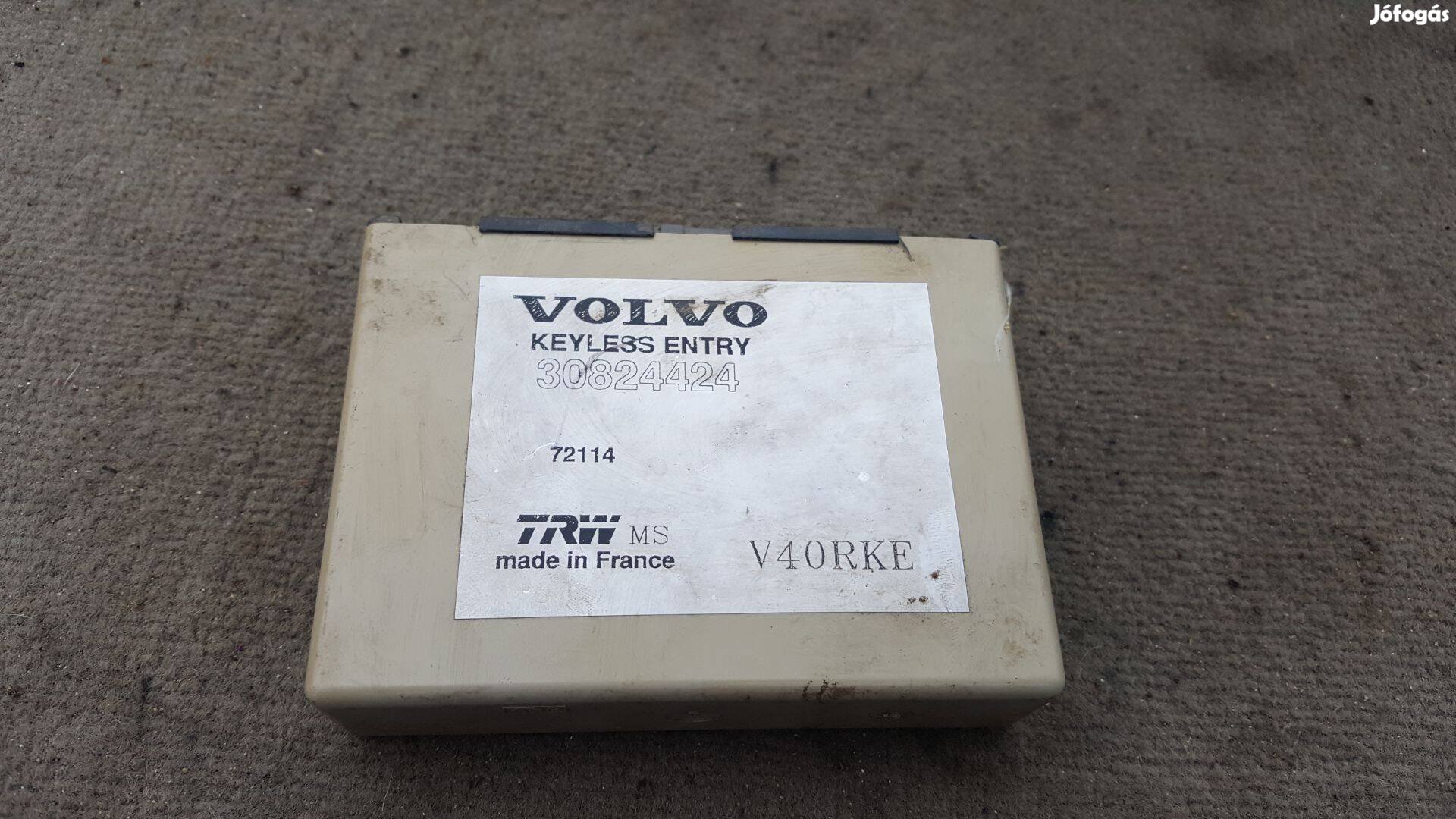 Volvo 30824424 S40 V40 távirányító jelfogó