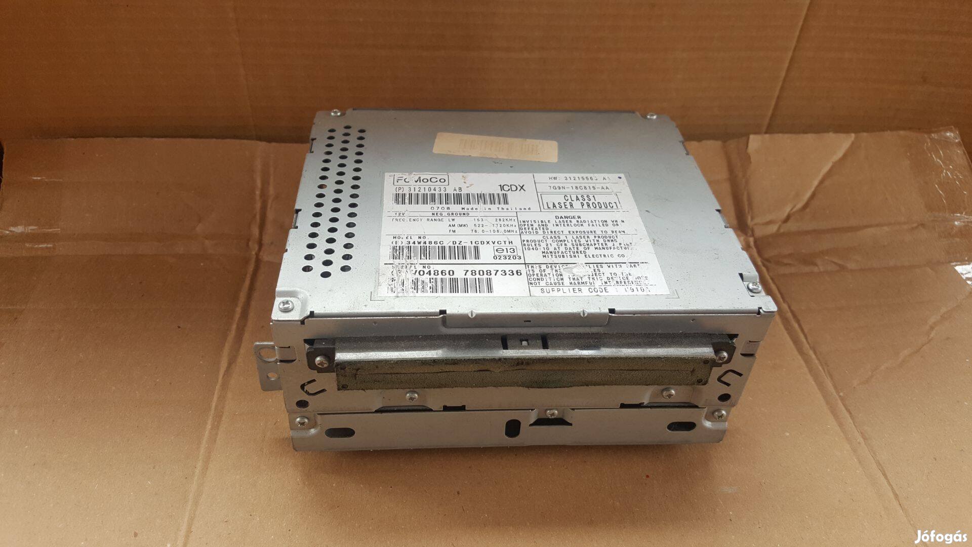 Volvo 31210433 S80 V70 XC70 XC60 rádió 1 cd-s