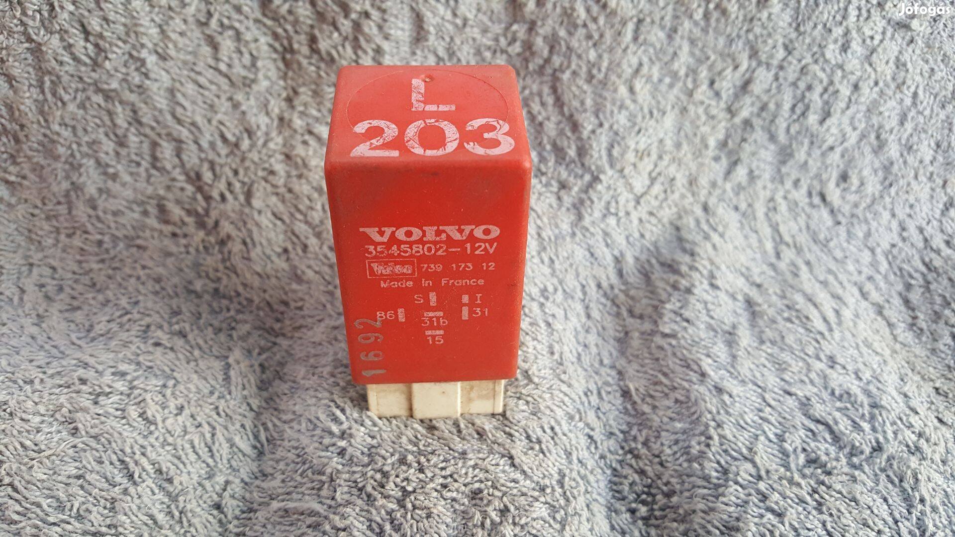 Volvo 3545802 760 960 850 szélvédő törlőmotor relé
