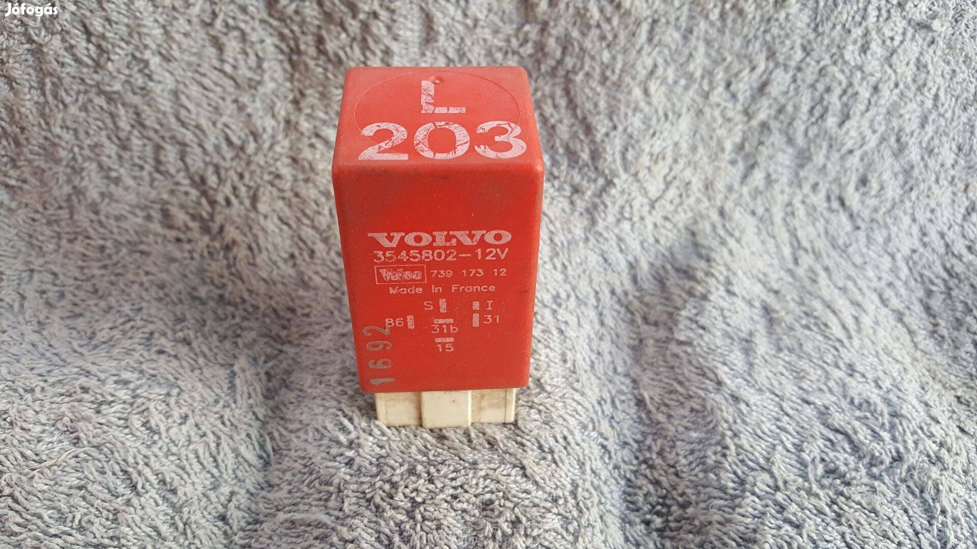 Volvo 3545802 760 960 850 szélvédő törlőmotor relé