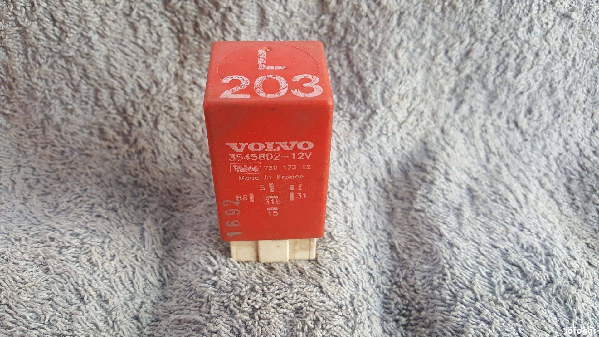 Volvo 3545802 760 960 850 szélvédő törlőmotor relé